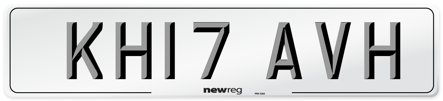 KH17 AVH Number Plate from New Reg